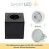 Sweet Led 2 x Mounting Frame Black Brushed GU10 Surface