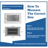 Two-way plastic side wall/ceiling register in white 8"w X 4"h