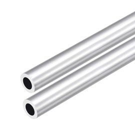 DMiotech 2pcs (18mm OD x 11mm ID) 6063 Aluminum Round Tubing 300mm Length Industrial Metal Tubing for Machine Picture Frame Construction DIY Projects