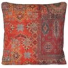 Arcobaleno London Rug Oriental Design Cushion Cover Red Printed Kilim