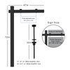 FENCETECH Vinyl PVC Real Estate Sign Post 6' Tall, Realtor