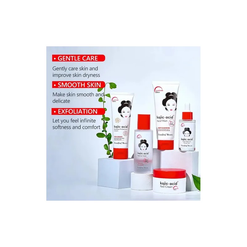 Crema Facial+suero, Ácido Kójico, Colágeno, Aclara Manchas 5