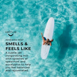 VELNUE Made in Canada Organic Essential Oil Blend - Renewing Mint 15mL | Spearmint Essential Oils Blend for Diffusers Aromatherapy