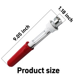esahpss 8 In Apple Corer,Apple Peeler And Corer Tool,Stainless Steel Kitchen Core Removal Tool,Fruit Core Remover, Apple, Pear, Bell Pepper(Red)