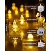 SupBri 24 Pack Flameless Tea Lights Battery Operated, Crystal LED