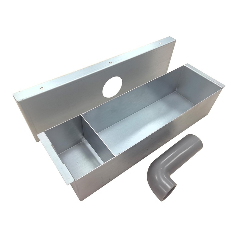 Grease Box for Restaurant Canopy Hood Exhaust Fan Galvanized Sheet