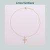 Oenisnld Cross Necklace for Women, Dainty 14K Gold Plated Cross