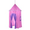 HearthSong 6-Foot Lighted Hideaway Canopy and Backyard Play Space Pink