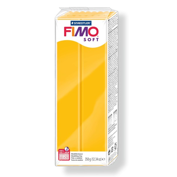 Staedtler Fimo Soft 8022-16 Oven Hardening Modelling Clay 350g -