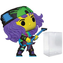 POP Stranger Things - Eddie Munson Blacklight Limited Edition Funko Vinyl Figure (Bundled with Compatible Box Protector Case), Multicolor, 3.75