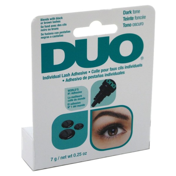 Duo Eyelash Individual Adhesive Dark Tone 0.25 Ounce (7ml) (2 Pack)
