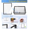 SWANCROWN Enclosed Notice Board Magnetic Bulletin Boards for Office with
