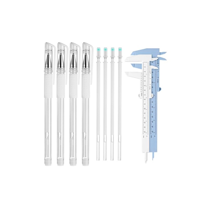 Eyebrow Mapping Kit, 4Pcs Eyebrow Microblading Marker Pens with 4