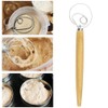 Danish Dough Whisk - 13" Dutch Whisk with Stainless Steel
