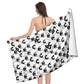 Gocerktr Penguin Bird Microfiber Sand Free Beach Towel-Quick Dry Super Absorbent Lightweight Thin Towel-Travel Pool Swimming Bath Men Women Yoga Gym Sports Mother's Day
