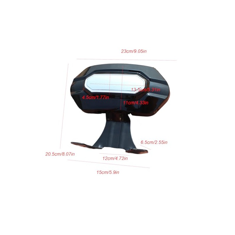 Motorcycle Backrest, Comfortable Driver Support, Removable Rear Backrest, Road Glide