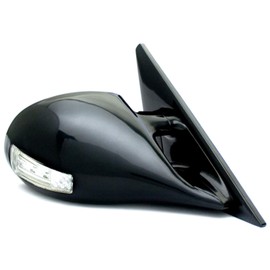 IPCW CML-96CV4 1996-1999 Honda Civic Compatible Manual Door Mirrors M3 Style Black with LED Turn Signals - Pair