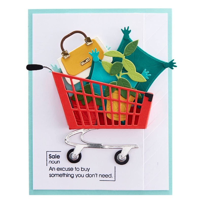 Spellbinders - 3D Shopping Cart - Right Facing- Add to