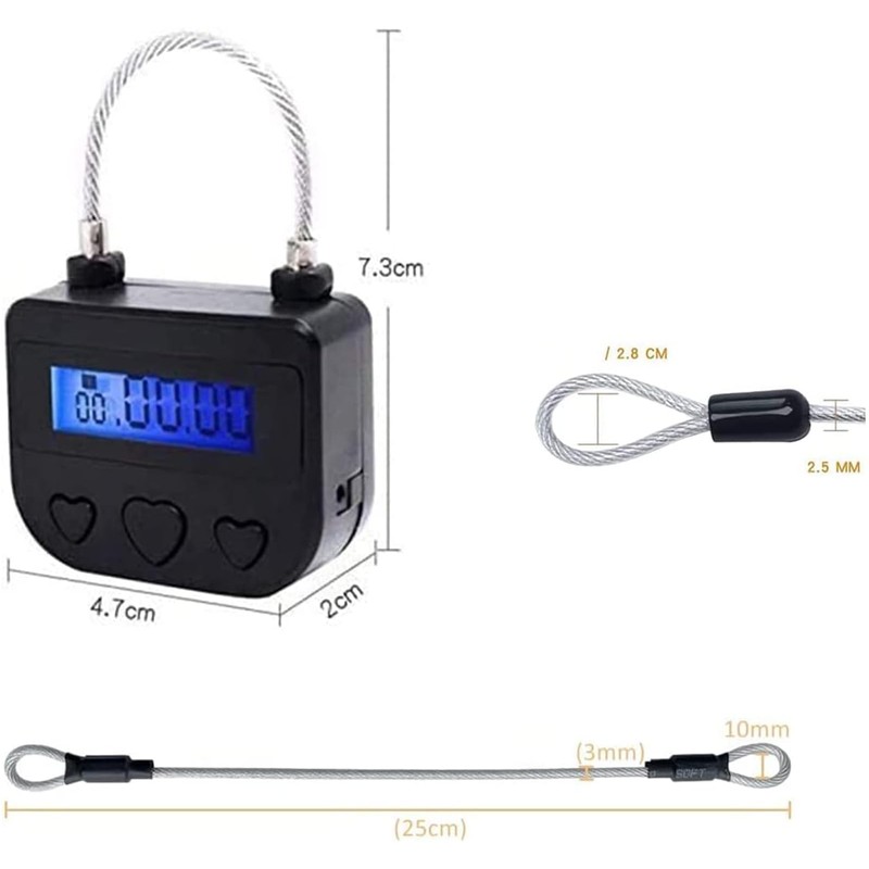 Electronic Time Padlock 99 Hours Max Timing with Electronic LCD