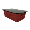 LIDS Plastic Storage Containers with Lids - Rust- 2 SET
