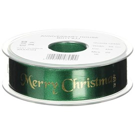 Creative Party AXR104 20 m Ribbon - Green/ Gold
