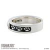 White Clover PNT-R001SV Snoopy Peanuts Ring, 925 Silver, Oxidized, No.