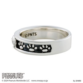 White Clover PNT-R001SV Snoopy Peanuts Ring, 925 Silver, Oxidized, No. 7 - 21, Sterling Silver