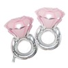 2Pcs Big Diamond Ring Foil Balloons Inflatable Wedding Large Engagement