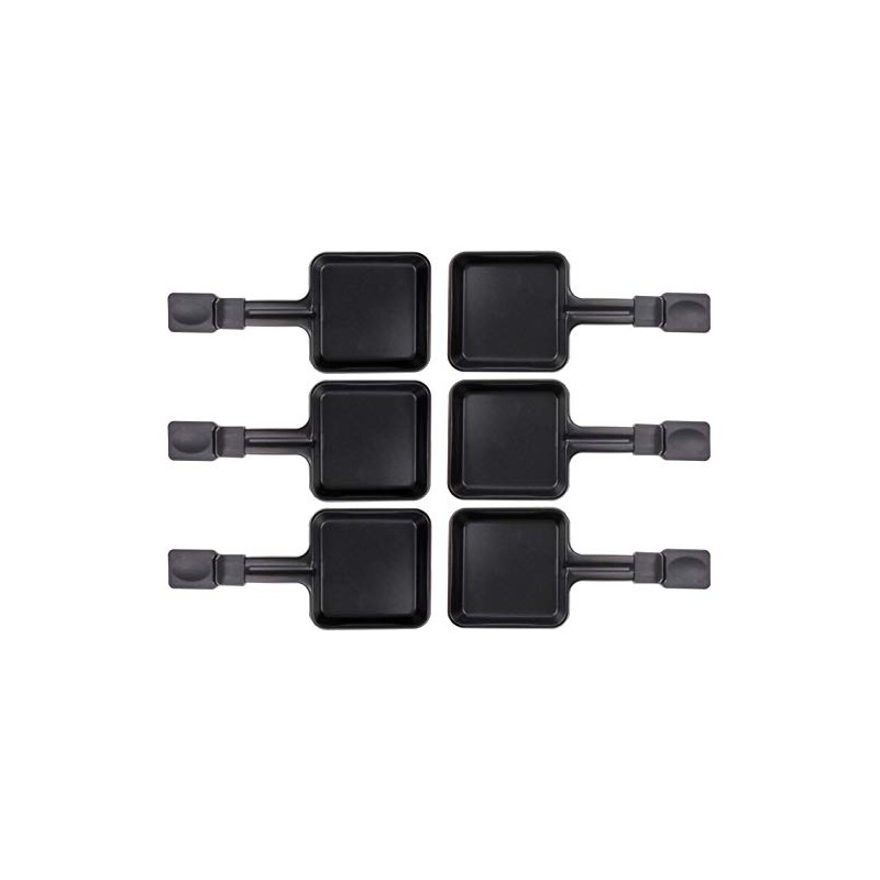 6 x Raclette Pans 23178 10 x 10 cm, Extra