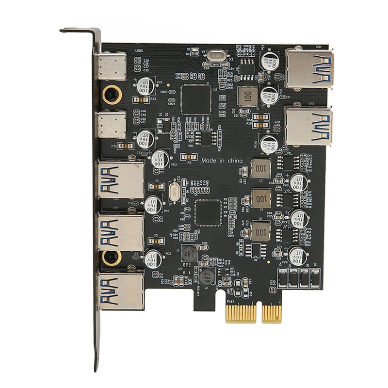 PCI E to USB Expansion Card 7 Ports 5Gbps USB
