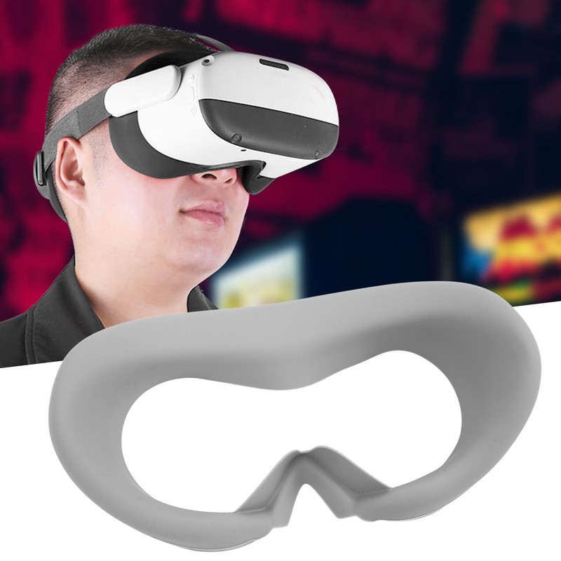 Integrated Silicone VR Face Cover Face Pad Game Light Blocking