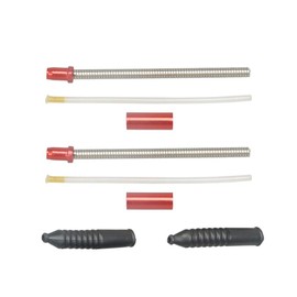 Lohas Select Bike Flexible V-Brake Noodle Cable Guide Pipe Rubber Boots Bicycle Cycling 2 Set(4 Color) (Red)