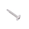 100Pcs Self Drilling Screw M4.2x25 Round Washer Stainless Steel Fastener