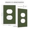 Wmhusu Outlet Covers Olive Green 1 Gang Duplex Light Switch