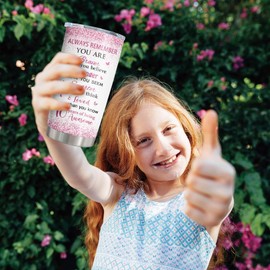 ZANIION 10 Year Old Girl Birthday Gifts Tumbler 1PC, Birthday Gifts for 10 Year Old Girl, Best 10 Year Old Girl Gift Ideas, Happy 10th Birthday Girl, 10th Birthday Decoration Coffee Cup 20oz