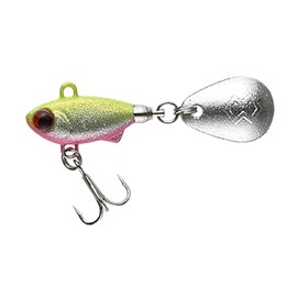 MADNES MADNESS Vibration Bakleys Spin 6, 1.8 inches (45 mm), 0.2 oz (6 g), Silver Powder Pinkberry Chart #05