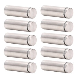 Juego de 12 Tornillos Publicitarios de 19 X 60 Mm, Tornillos de Separación, Tornillos de Montaje de Pared con Anclajes de Pared para Hogares y Oficinas