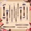 Maange Set Profesional Brochas Maquillaje Doble Punta Usos Kit Completo