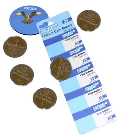 HQRP 5-Pack Lithium Battery Compatible with Casio Waveceptor WVA105HA-1AV / WVA105HDA-2AV Coaster