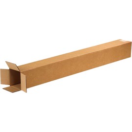 BOX USA 5x5x36 Tall Corrugated Boxes, Tall, 5L x 5W x 36H, Pack of 25 | Shipping, Packaging, Moving, Storage Box for Home or Business, Strong Wholesale Bulk Boxes