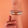FANCY SHINY Leather Wrap Bracelets Crystal Beads Bracelet Boho Cuff