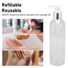 Clear Plastic Pump Bottle Dispenser Empty Refillable Massage Oil Bottle