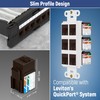 Everest Media Solutions 90° Angled CAT6 Keystone Jack in Brown