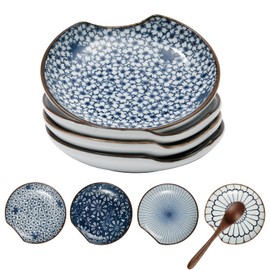 Löffelablage für Küche, Keramik-Löffelablage für Herdplatte, Löffelhalter, 4 Stück, Küchentheke, Kaffee, 12,2 cm, hitzebeständige Utensilienablage für Arbeitsplatte, Teebeutelhalter, Geschirr