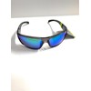Foster Grant Polarized mirrored lenses sporty translucent grey blue lenses