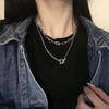 Layering Necklace for Women Stacked Chunky Link Chain Necklace Geometric