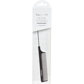 TERMIX - Peine Profesional Titanio 821 de 22,5 cm Flexible y Resistente a Altas Temperaturas Púa Metálica para Secciones Ideal para Corte, Peinado y Trabajos de Coloración