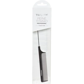 TERMIX - Peine Profesional Titanio 821 de 22,5 cm Flexible y Resistente a Altas Temperaturas Púa Metálica para Secciones Ideal para Corte, Peinado y Trabajos de Coloración