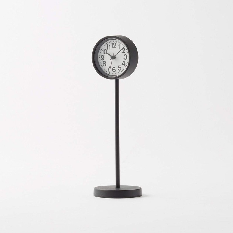 Muji MJ-PCMB2 44275757 Park Clock, Mini, Black, Width 2.2 x