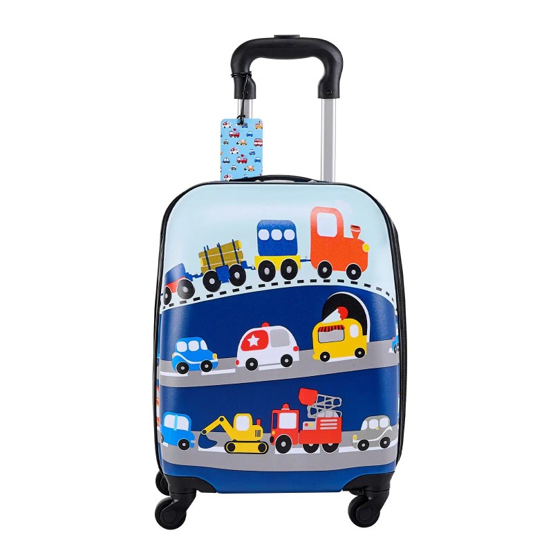 Kids Luggage Set 5 Piece 18 Inch Hardside Rolling Wheels